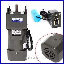 0-135RPM 250W AC Gear Reduction Motor Electric+Variable Speed Control Reversible