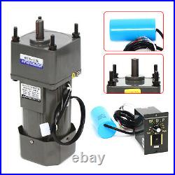 10K 250W AC Gear Motor Electric Variable Speed Reduction Controller 135RPM 110