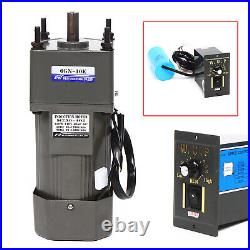 110V 250W AC Gear Motor Electric Variable Speed Controller Torque 110 0-135RPM
