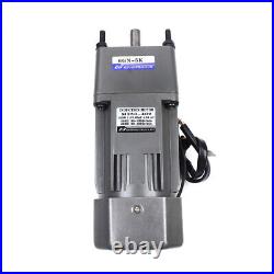 110V 250W AC Gear Motor Electric Variable Speed Controller Torque 15 0-270RPM
