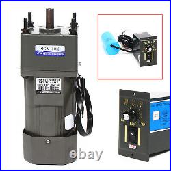 110V 250W AC Gear Motor Electric + Variable Speed Reduction Controller 10K 110