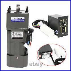 110V 90W AC Gear Motor Electric Motor Variable Reducer Speed Controller 150 NEW