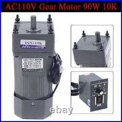 110V AC Electric Gear Motor + Variable Speed Controller Torque 110 135RPM/min