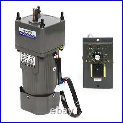 110V AC Gear Motor Electric Variable Speed Controller Torque 24nm 13.5 RPM 100K