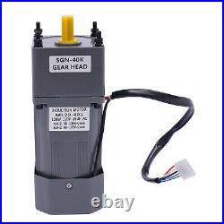 110V AC Gear Motor Electric+Variable Speed Reduction Controller 120W 21N. M