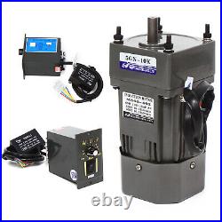 110V AC Gear Motor Electric+Variable Speed Reduction Controller 135 RPM 110 60W