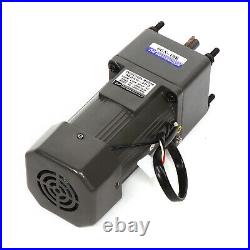 110V AC Gear Motor Electric+Variable Speed Reduction Controller 250W 135 RPM 10K