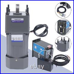 110V AC Gear Motor Electric Variable with Speed Controller Single-phase 20K 200W