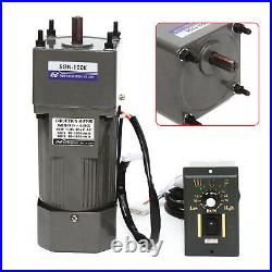 110V Reversible AC Gear Motor Electric with Variable Speed Controller 100K 13.5RPM