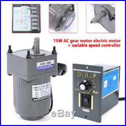 110V gear motor electric variable speed controller 110 125RPM Smooth operation