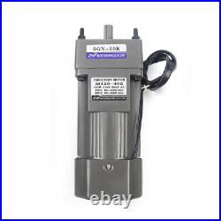 120W 110V AC Gear Motor Electric Variable Speed Controller Torque 0-135RPM 10K