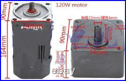 120W Gear Motor Electric Variable Speed Controller 0-135RPM Single Phase 110