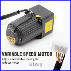 15W 10K AC110V 135RPM Variable Gear Reducer Electric Motor Speed Controller
