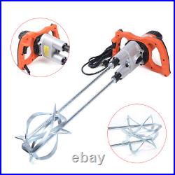 1800W Electric Mixer Dual Paddle Variable Speed Dual Paddle Mortar Grout