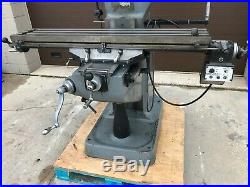1993 Bridgeport 2hp Variable Speed MILL 48 Table Anilam Dro Power Feed Chrome
