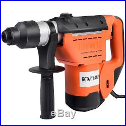 1-1/2 SDS Electric Rotary Hammer Drill Plus Demolition Bits Variable Speed New