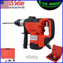 1 1/2 SDS Electric Rotary Hammer Drill Plus Demolition withBits Variable Speed US