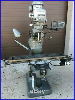2000 Bridgeport 2hp Variable Speed MILL 48 Table Acurite Dro Power Feed Chrome