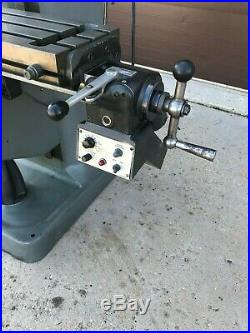 2000 Bridgeport 2hp Variable Speed MILL 48 Table Acurite Dro Power Feed Chrome