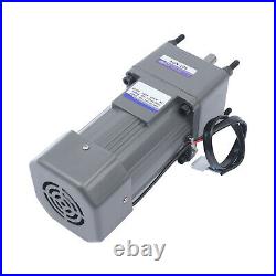200W 110V AC Gear Motor Electric Variable Speed Controller Torque 120 0-68RPM