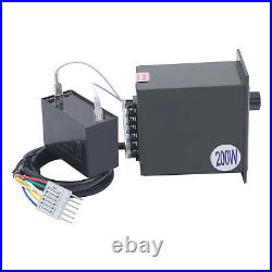 200W 110V AC Gear Motor Electric Variable Speed Controller Torque 120 0-68RPM