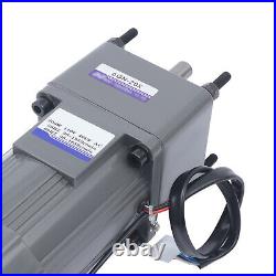 200W 110V AC Gear Motor Electric Variable with Speed Controller Single-phase 20K