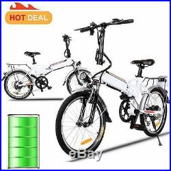 20 Foldable Electric Bike City E-Bicycle 250W Hub Motor Shimano Variable Speed