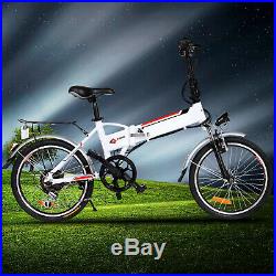 20 Foldable Electric Bike City E-Bicycle 250W Hub Motor Shimano Variable Speed