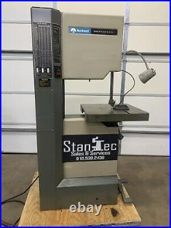 20 Inch Rockwell Variable Speed Metal / Wood Cutting Vertical Band Saw 28-3X5
