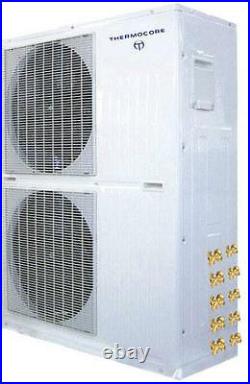 21 SEER 5 Zone Ductless Mini Split Air Conditioner Heat Pump 9000 BTU x 5