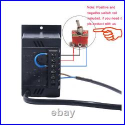 220V 15W AC Gear Electric Motor Variable Speed Controller Reversible 5-415 RPM