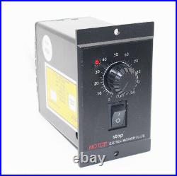 220V 15W AC Gear Motor Electric Motor Variable Speed Controller 110 125RPM New
