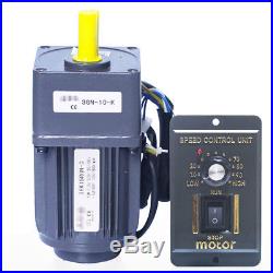 220V AC Gear Motor Electric Motor Variable Speed Controller Reduction Ratio 110