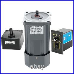 250W 10K Gear Reduction Motor Electric+Variable Speed Control Reversible AC 110V
