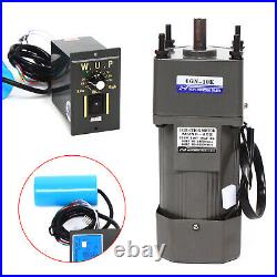 250W 110V AC Gear Motor Electric Variable Speed Controller Torque 110 135RPM