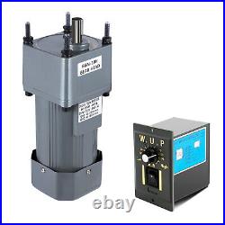 250W AC Gear Gearbox Motor Reduction Electric+Variable Speed Control Equipment