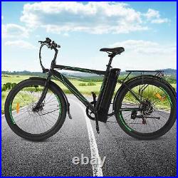 26IN Electric Bike Mountain Bicycle EBike Men Variable Speed 36V Li-Battery