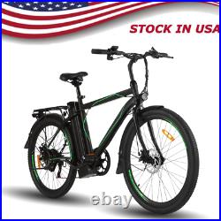 26'' 250W Electric Bike 36V Li-Battery with Variable Speeds and Full Suspension