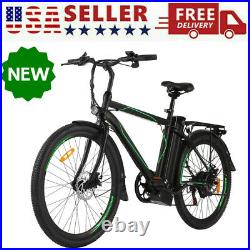 26'' Electric Bike 36V Suspension E-Mountain with Li-Battery Bicycle Ebike USA