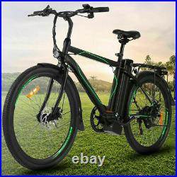 26 Electric Cruiser Bike Mountain Bicycle Removable 10AH Battery E-Bike Life