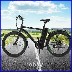 26 Electric Cruiser Bike w Removable 10AH Battery City Ebike 6Speed Gear US