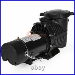 2HP 110-240v 5520GPH In/Above ground Swimming Pool pump motor Strainer 1500W US