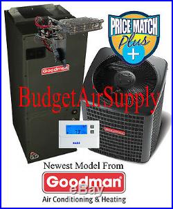 2 ton 15 seer Goodman Heat Pump Variable Speed GSZ160241+AVPTC24B14+Tstat+Heat++