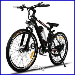 350W EBike Variable Speed Electric Mountain Bicycle Aluminum Alloy Disc Bike US