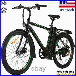36V Variable Speed Electric Mountain Bicycle Disc Brake With LED Headlight