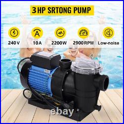 3HP Swimming Pool Electric Pump Water Above Ground SPA 10038 GPH 2 NPT