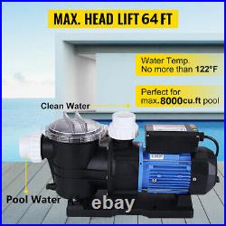 3HP Swimming Pool Electric Pump Water Above Ground SPA 10038 GPH 2 NPT US STOCK