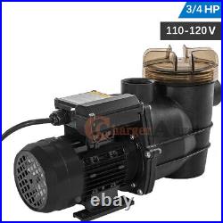 3/4 HP High Flo Above Ground Swimming Pool Pump with Strainer Filter Basket