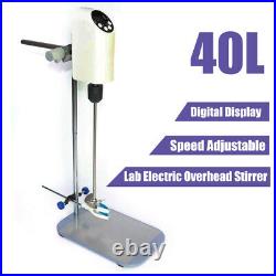 40L Digital Electric Overhead Stirrers Mixer Agitator Homogenizer Variable Speed