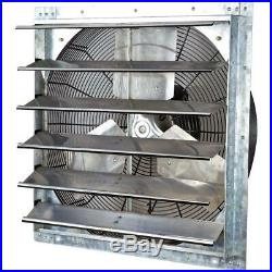 4200 CFM Power 24 in. Variable Speed Shutter Exhaust Fan Automatic Ventilation